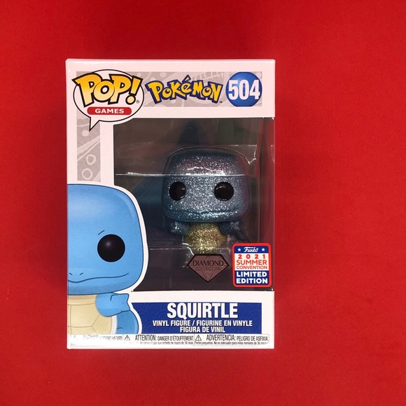 Funko pop Squirtle 504 Pokémon diamond collection 2021 summe (Neu und
